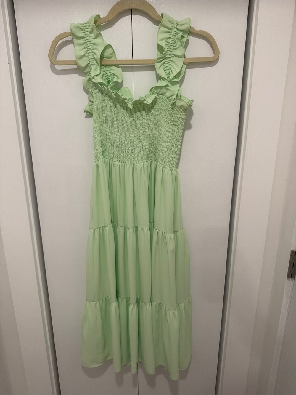 Amanda UprichardTiered Dress - Light Green
